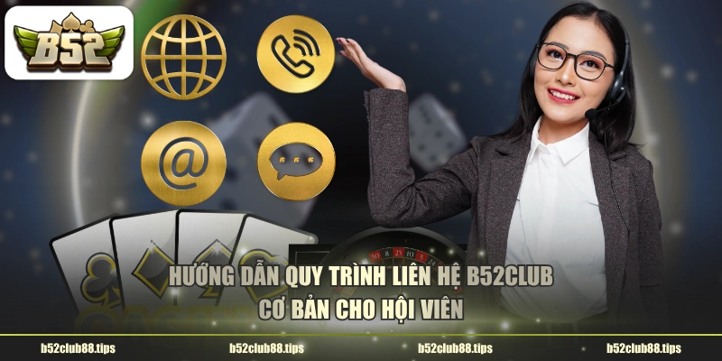 Hướng dẫn quy trình liên hệ B52CLUB cơ bản cho hội viên